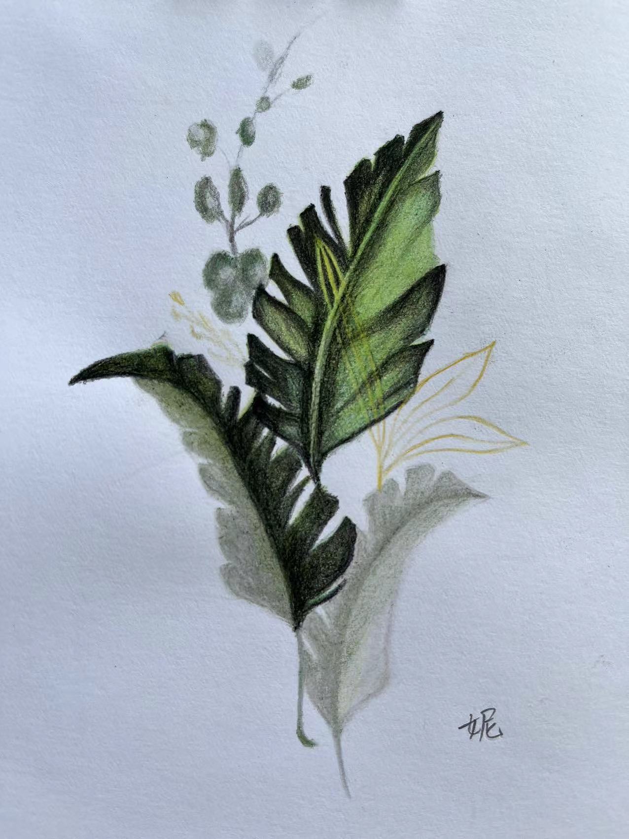 色彩重叠，彩铅作品（图ZMjk0MDU2NjYw） - 艺术插画 - 站酷设计师熊妮妮ya原创素材 - 站酷ZCOOL