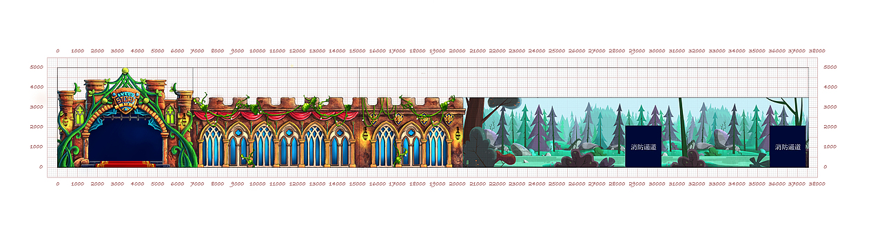 室内轨道车门头包装