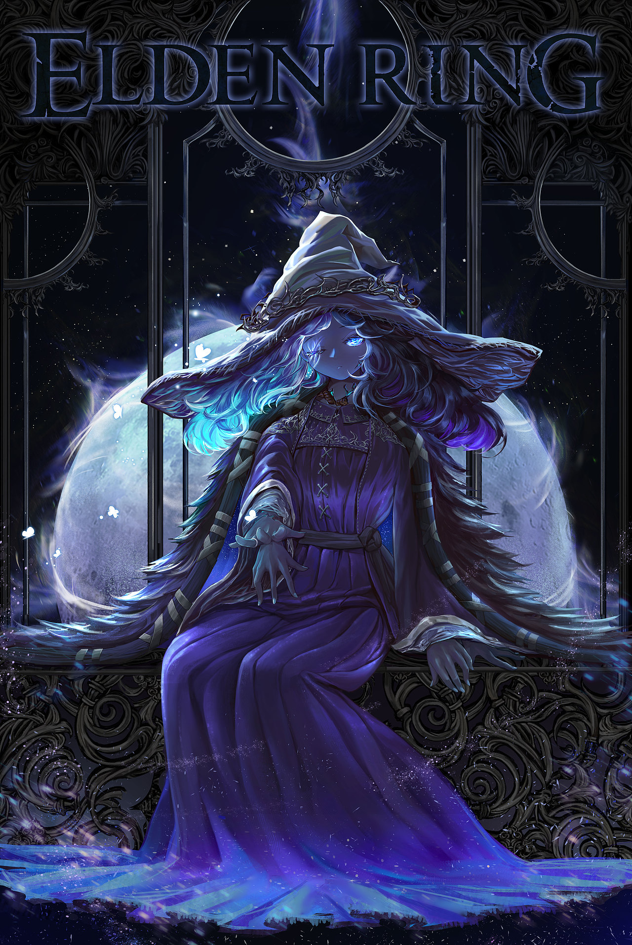 【艾尔登法环】菈妮（图ZMjk1NTIxNTEy） - 游戏原画 - 站酷设计师大麦吃足球原创素材 - 站酷ZCOOL