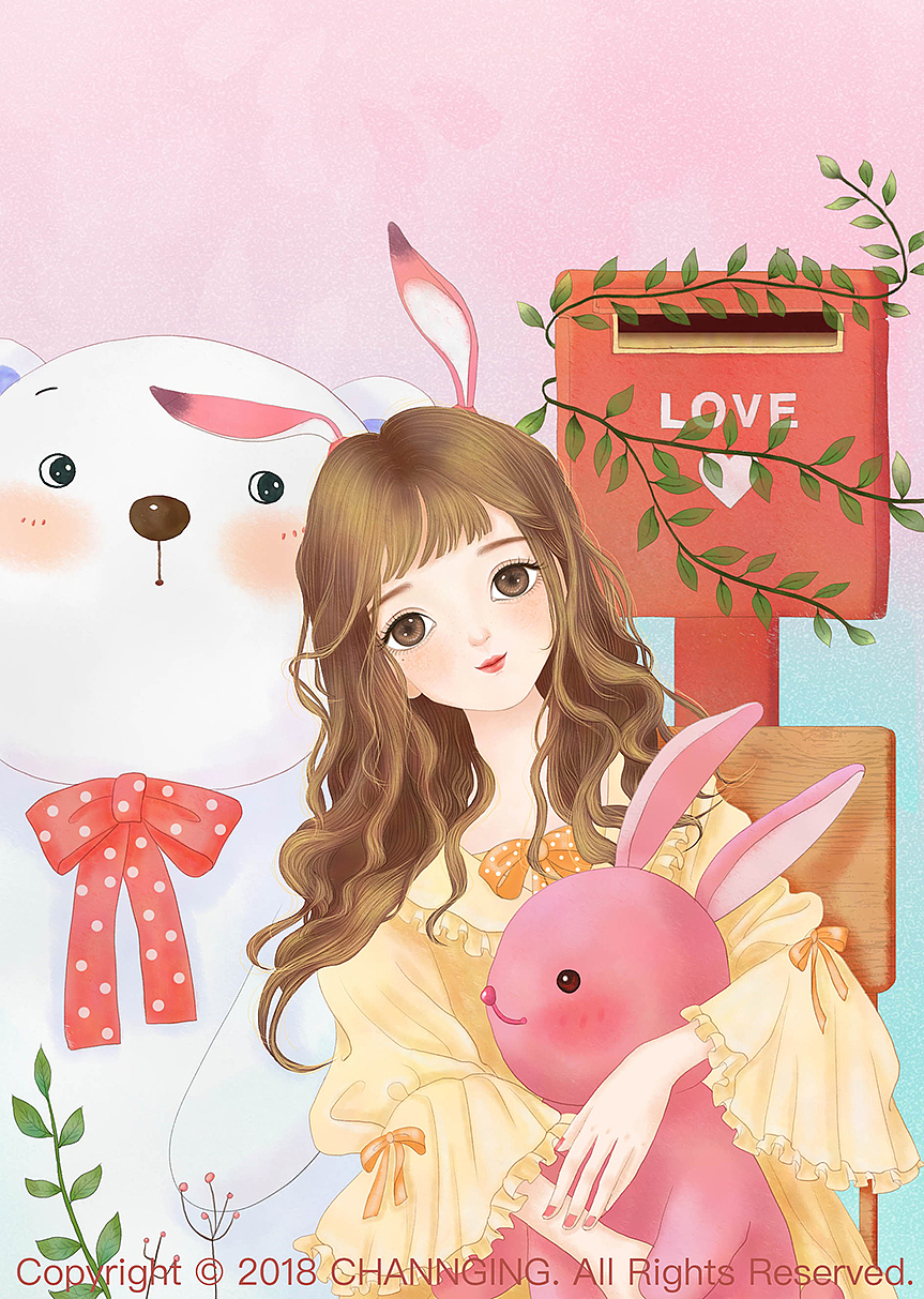 《意林》《小星星》杂志封面插画少女们