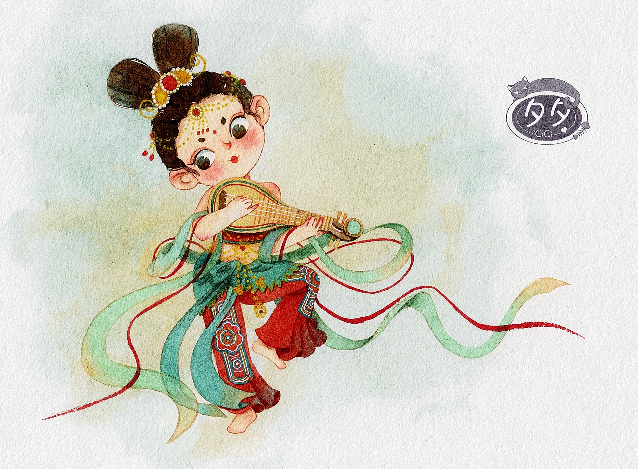 乐伎娃娃（图ZMjgyMzMyNzgw） - 创作习作 - 站酷设计师夏小夕夕夕原创素材 - 站酷ZCOOL