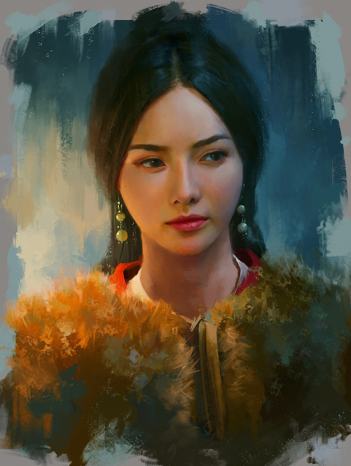 《甄》（图ZOTE5NzI4NTY=） - 艺术插画 - 站酷设计师Carter_adair原创素材 - 站酷ZCOOL