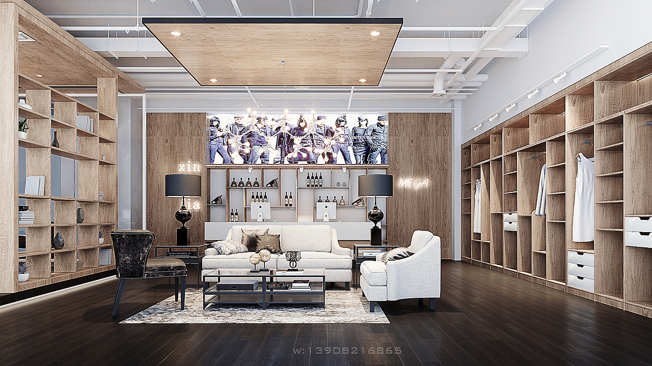 写实效果图，定制家具展厅（图ZMjIwNTU5NTky） - 建筑/空间 - 站酷设计师yujie_78原创素材 - 站酷ZCOOL