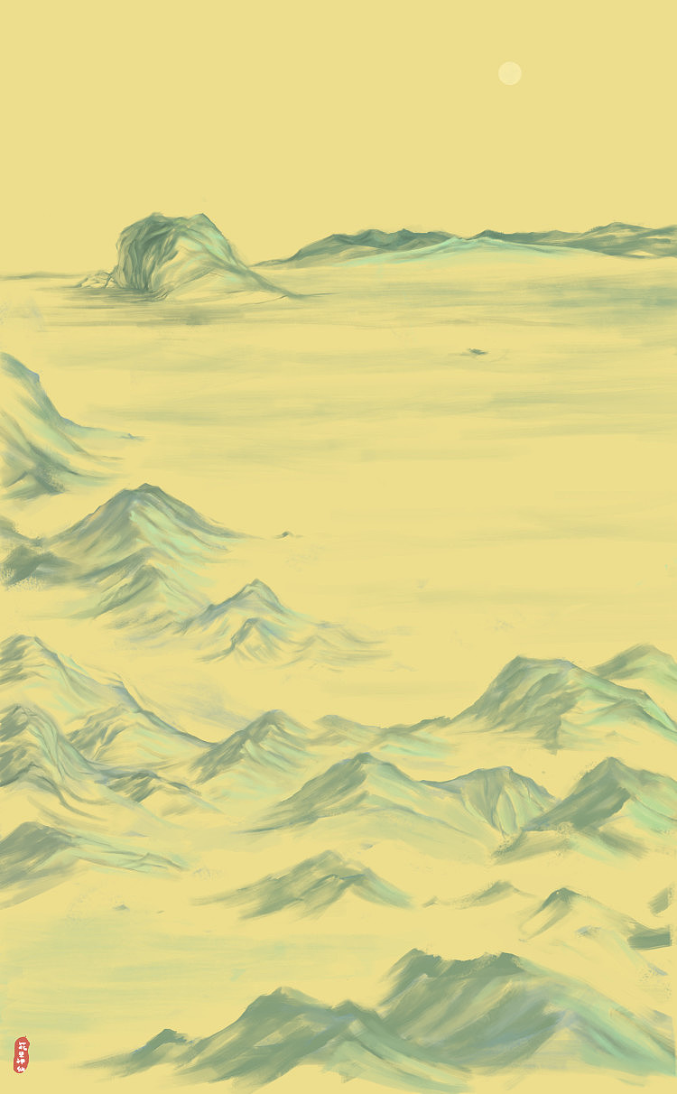 [板绘]山水小练习