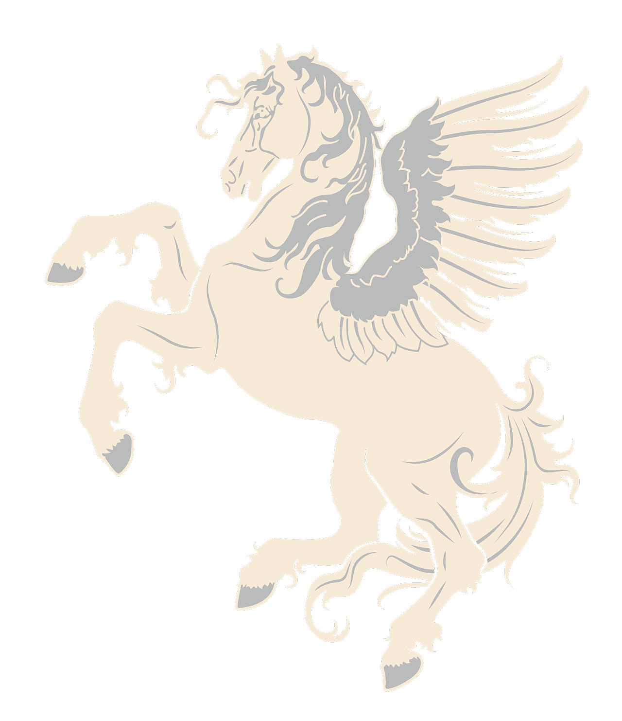 欧式飞马皇冠徽章绣花章仔图案设计|平面|图案|红茶莉莉丝 - 原创作品