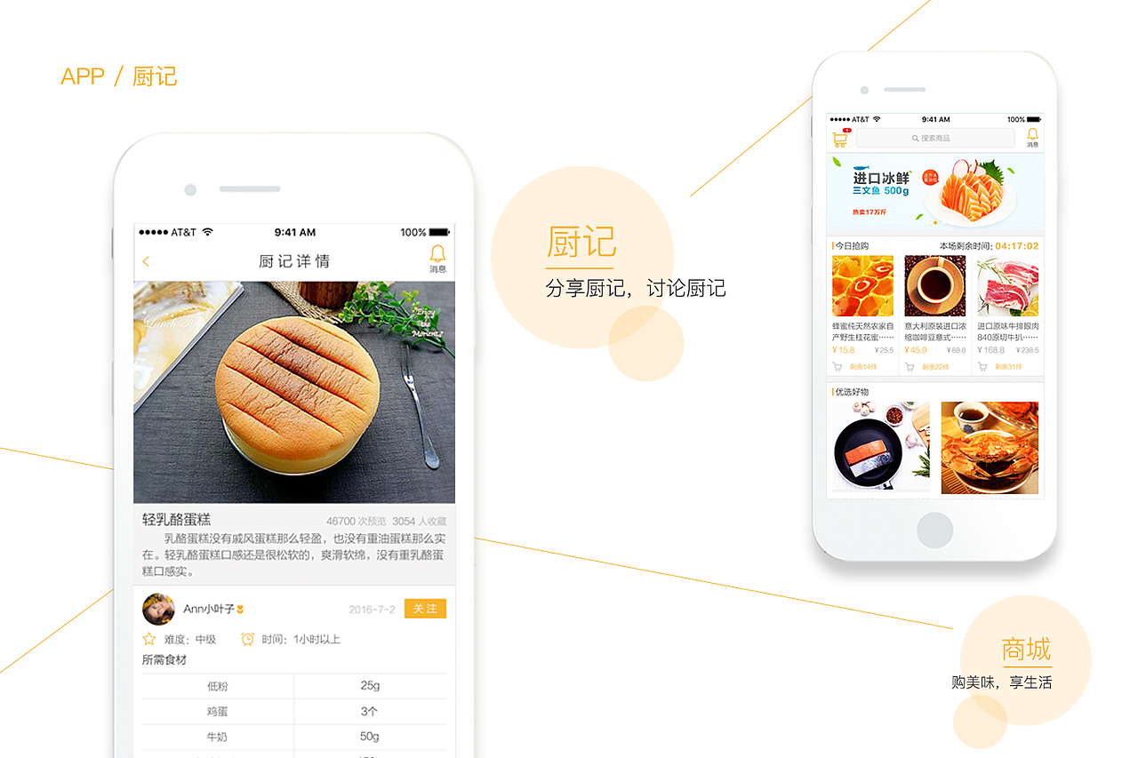 厨记（图ZMTYxMjc3MjQ0） - APP界面 - 站酷设计师蚂蚁的翅膀原创素材 - 站酷ZCOOL