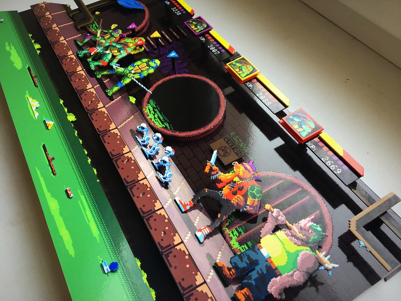 童年玩不起游戏系列之忍者神龟施莱德的复仇立体相框画