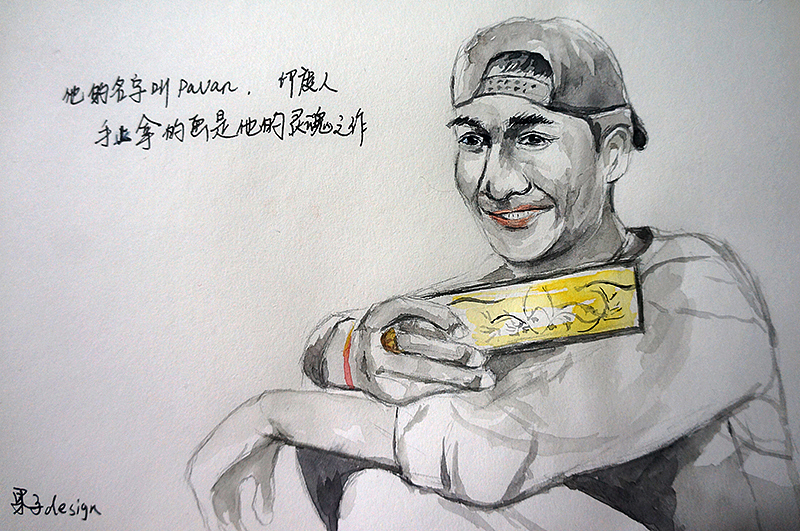 2019年4月速写和写生记录 (原创)