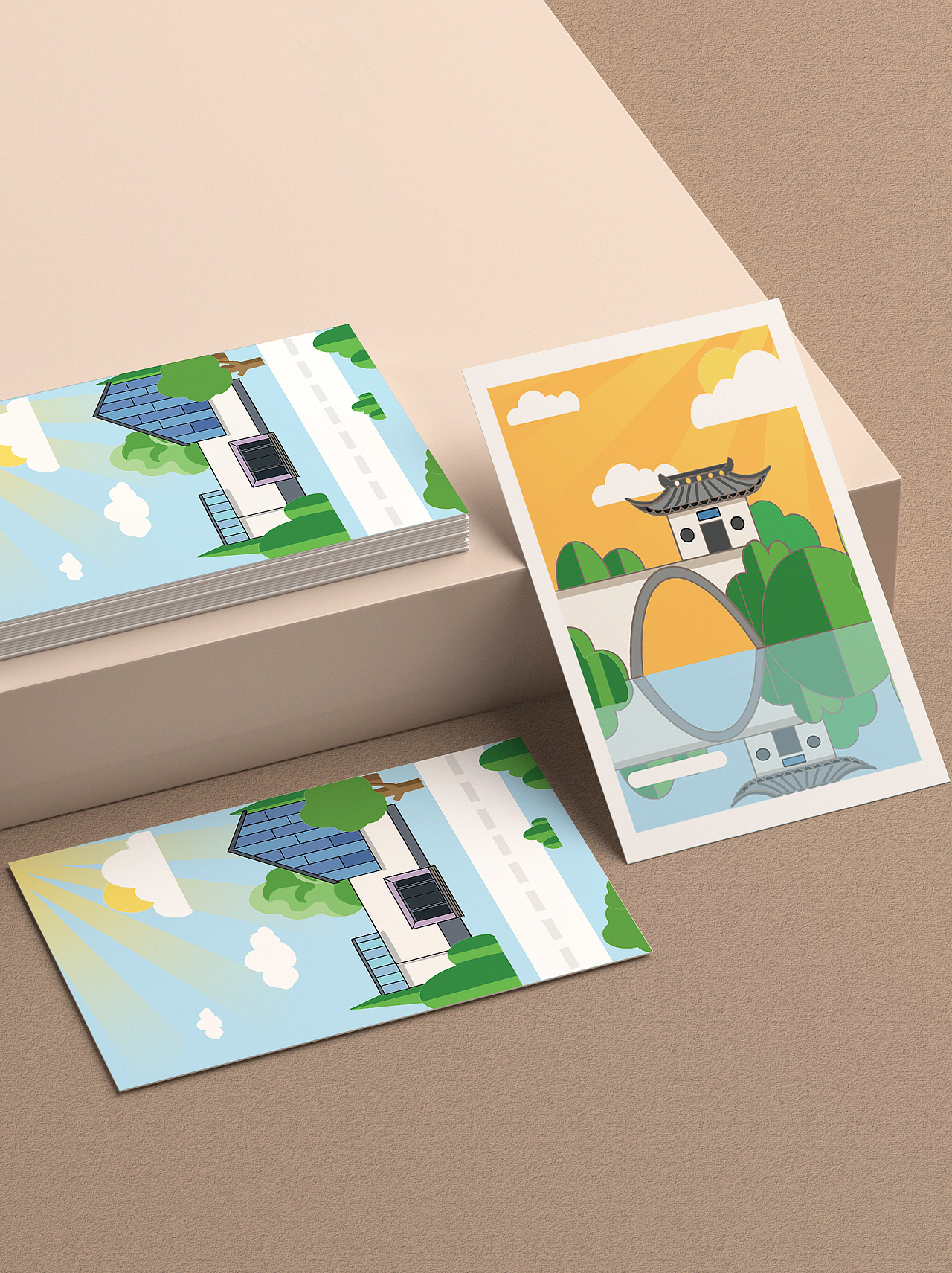 手绘地图和周边文创