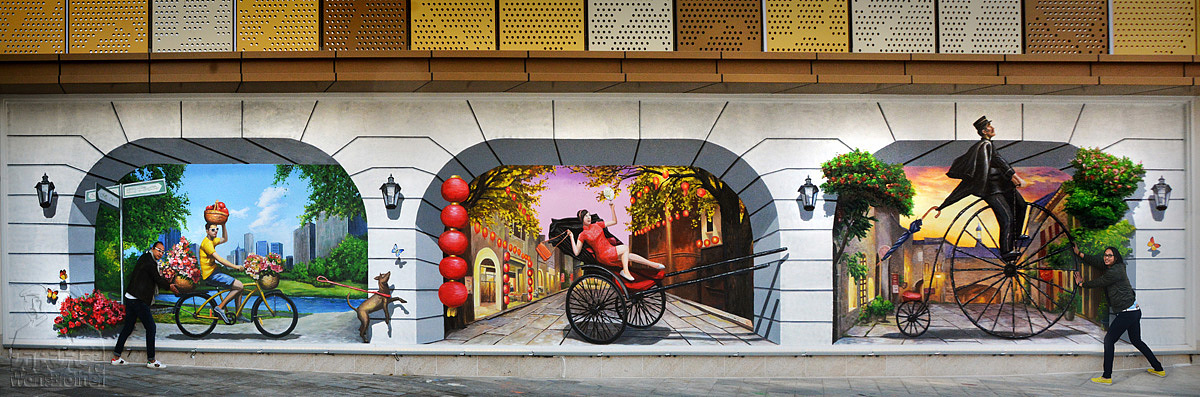 珠海最大的3d画、3d壁画—来魅力壁画村（万氏兄弟出品（图ZMTAxODY4NDM2） - 新锐潮流插画 - 站酷设计师3d画3d壁画3d地画原创素材 - 站酷ZCOOL