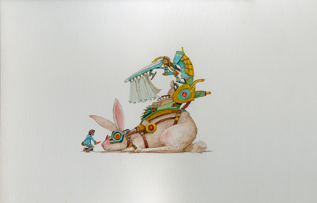 插画设计 艺术概念设定 奇幻机械系列