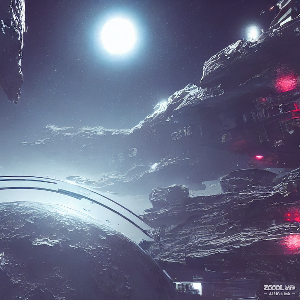 #AI创作实验室#未来月亮（图ZMzE5MDEzNDU2） - AI作品 - 站酷设计师teemo浅原创素材 - 站酷ZCOOL