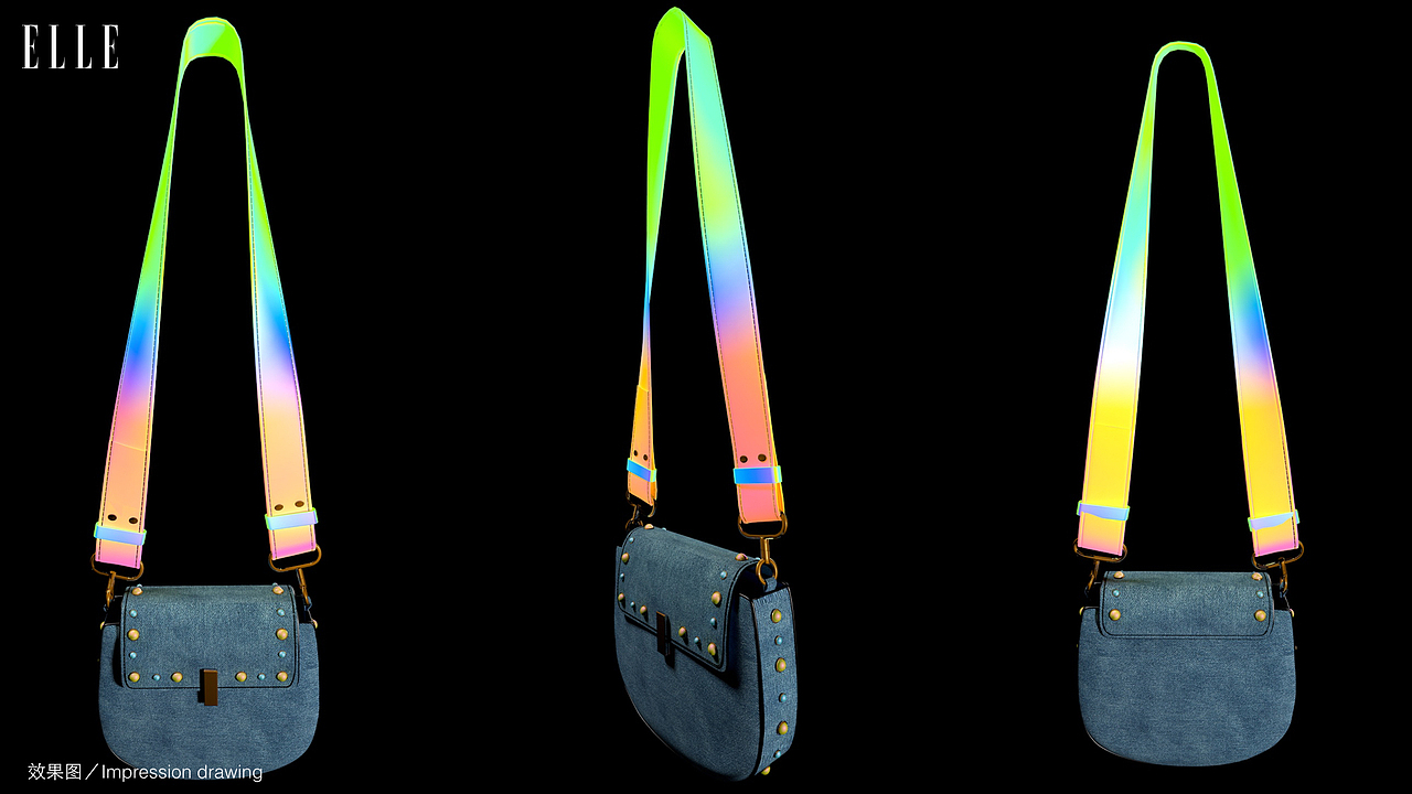 ELLE丹宁女包肩带设计（图ZNzkwOTIzNzY=） - 生活用品 - 站酷设计师CAFA达子原创素材 - 站酷ZCOOL