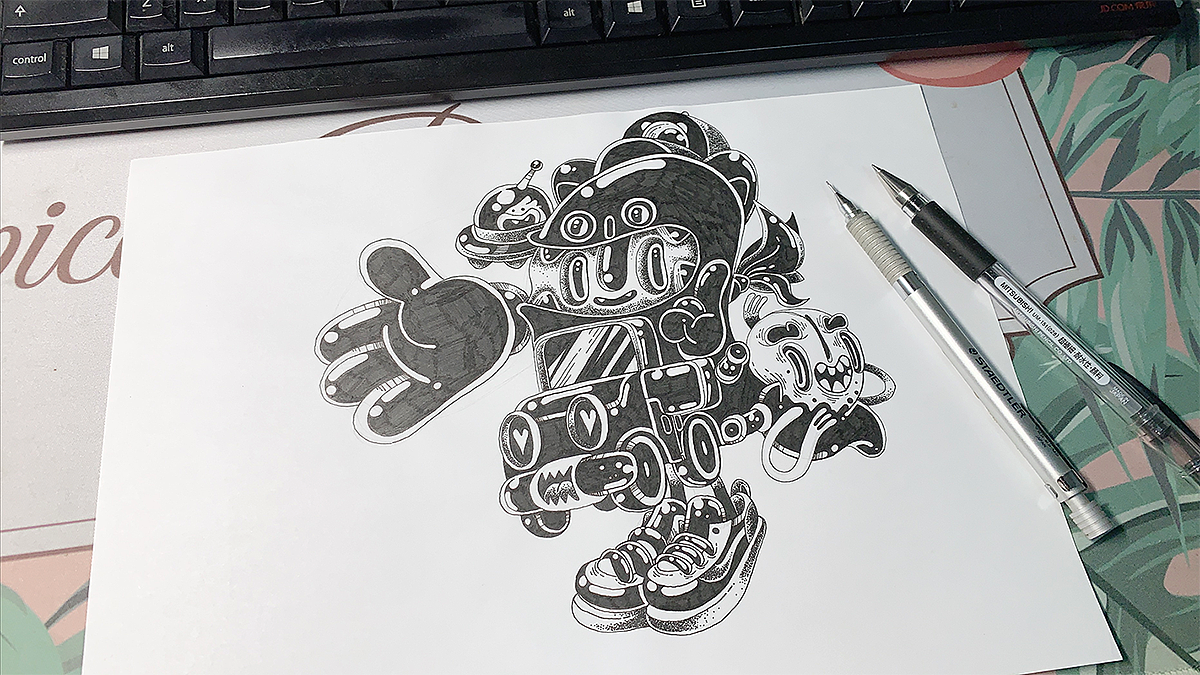 『字母小怪物』手绘稿合辑（图ZMTYzMTE3NTI4） - 创作习作 - 站酷设计师LOKLIAO丶樂原创素材 - 站酷ZCOOL