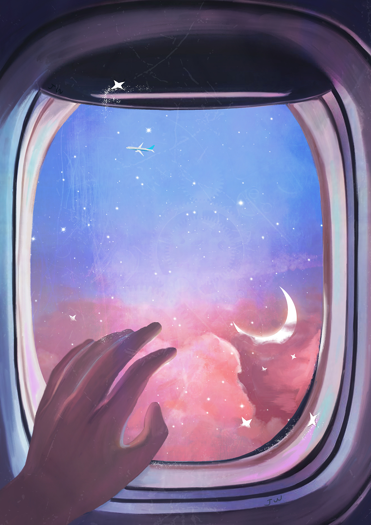 平行时空（图ZMjM0MjEzNjI0） - 商业插画 - 站酷设计师珍妮吴JW原创素材 - 站酷ZCOOL
