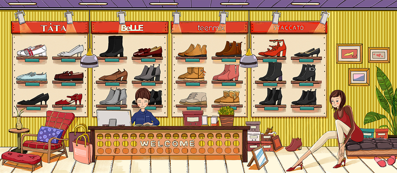 阿里年货节 / 天猫UED / 天猫无忧购 / 手机端插画