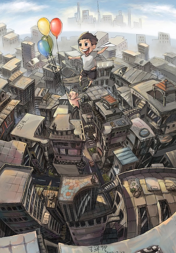 猪.鱼 系列插画（图ZNTk2MDI0OA==） - 商业插画 - 站酷设计师汤泡饭的世界原创素材 - 站酷ZCOOL