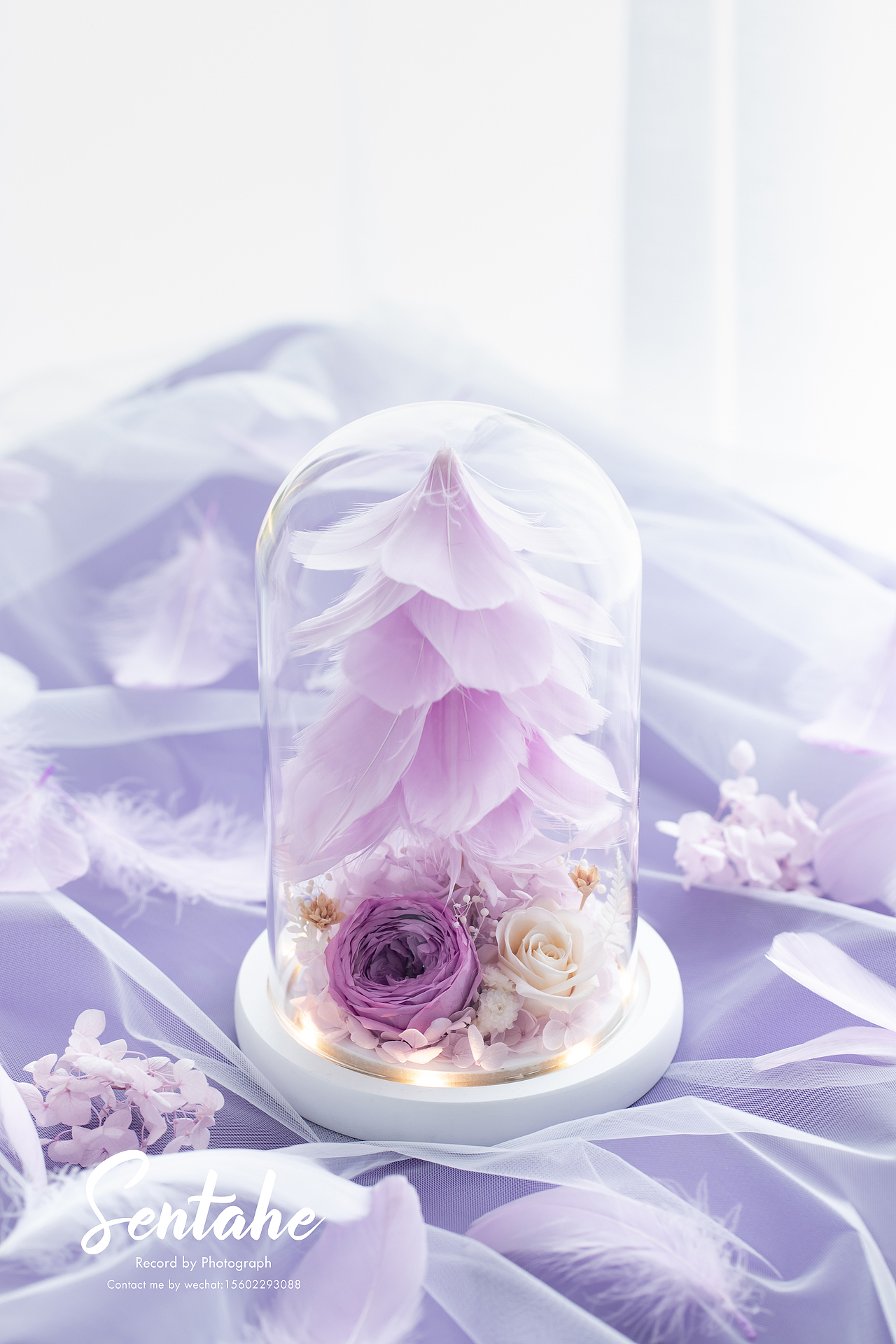 电商摄影 | 玻璃球里的花儿 永生花摆件挂件加湿器拍摄（图ZMTk2NDA5MzMy） - 产品摄影 - 站酷设计师Senta原创素材 - 站酷ZCOOL