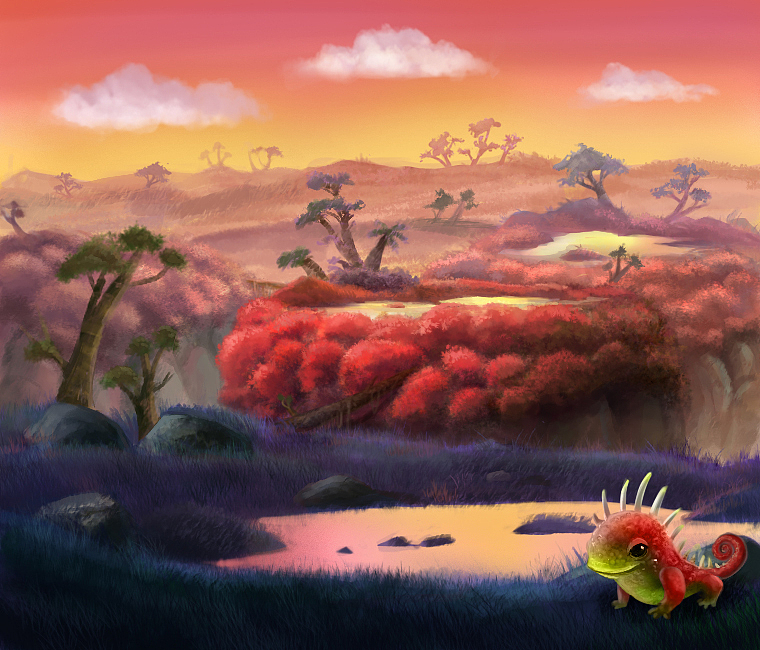 爱丽丝梦游仙境 Q版游戏场景（图ZMTQ2MTg5MzQw） - 游戏原画 - 站酷设计师Sindy若叶原创素材 - 站酷ZCOOL