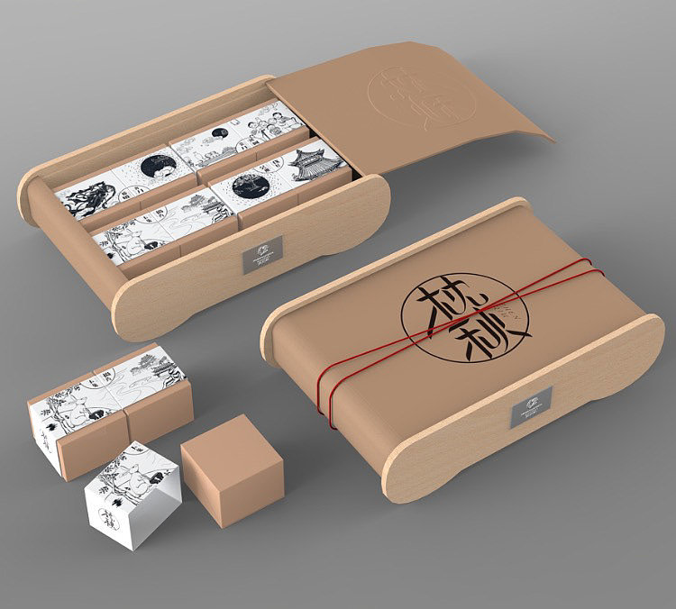 中秋月饼礼盒包装设计
