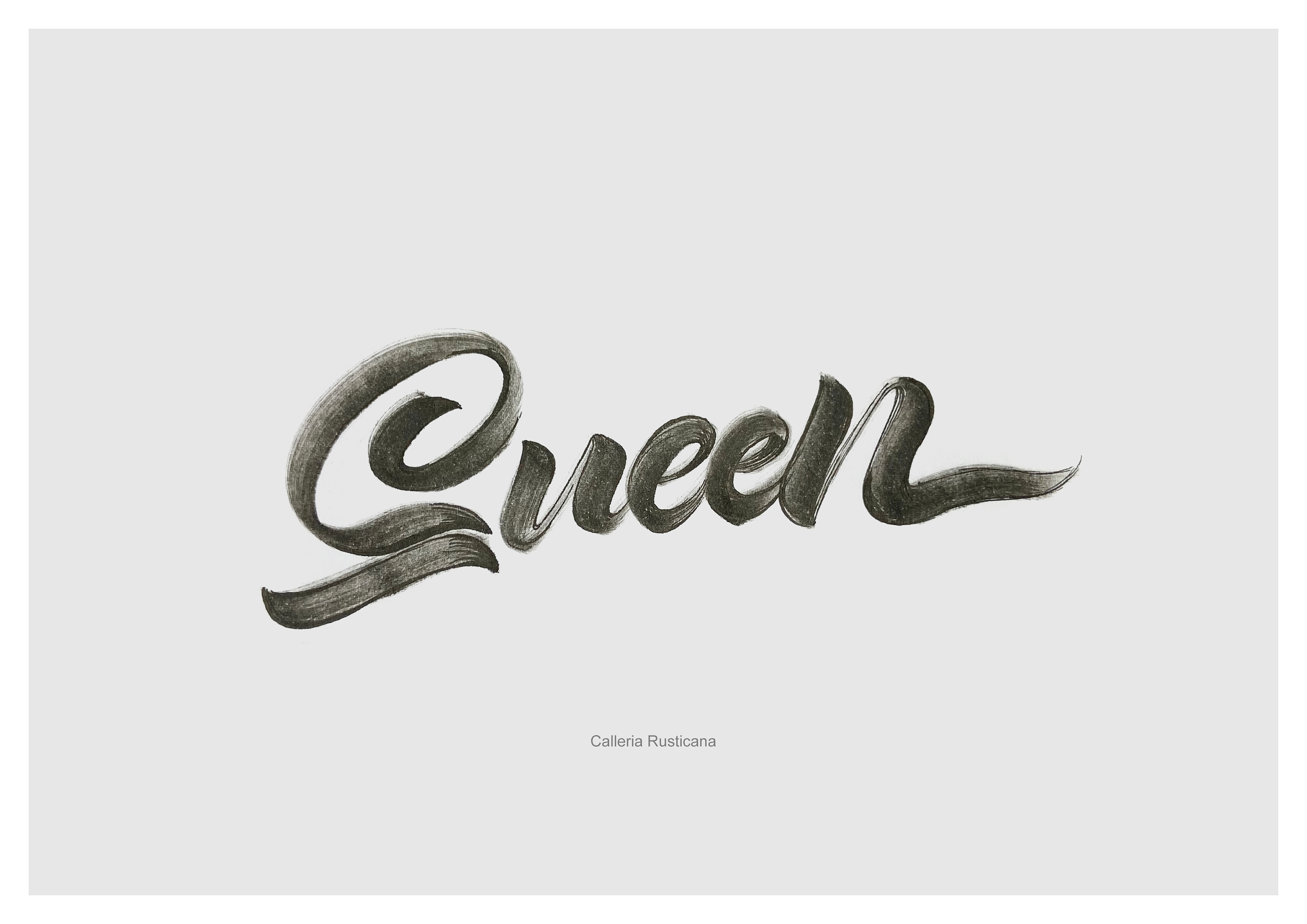 近期英文手绘字体