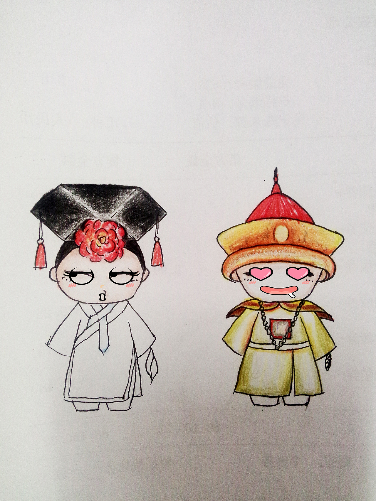 车艳杰  彩铅手绘 