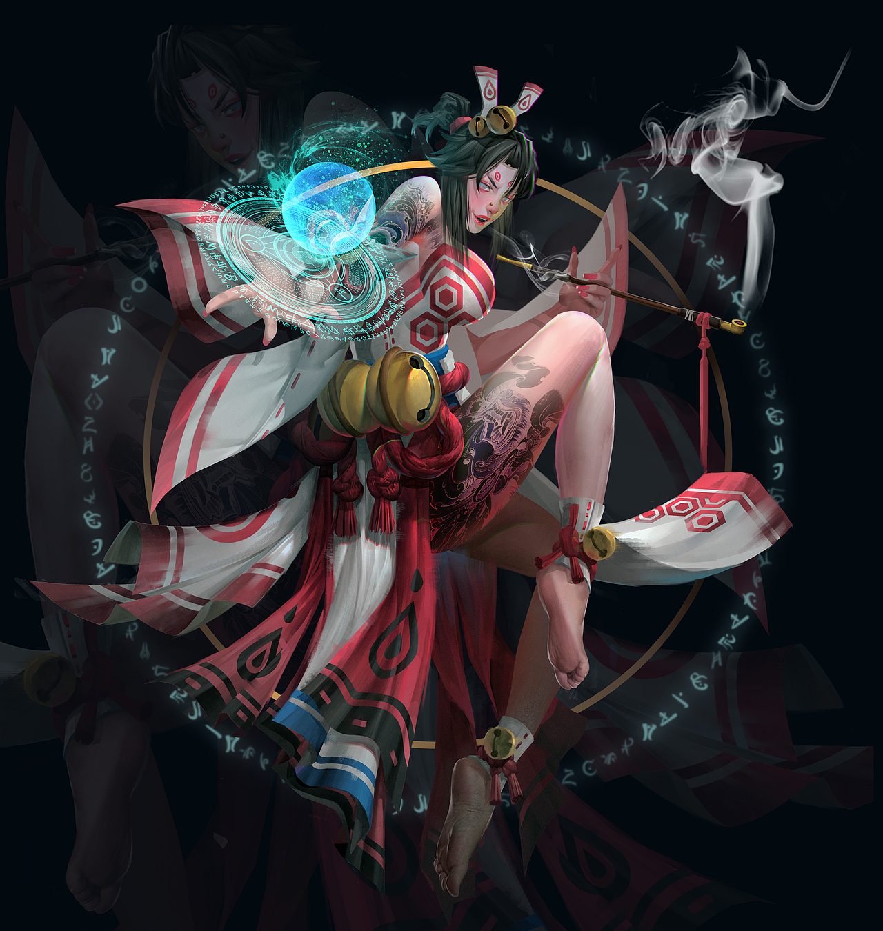 巫女（圖ZMTU5NTAxMTMy） - 創(chuàng)作習(xí)作 - 站酷設(shè)計(jì)師爪老師原創(chuàng)素材 - 站酷ZCOOL