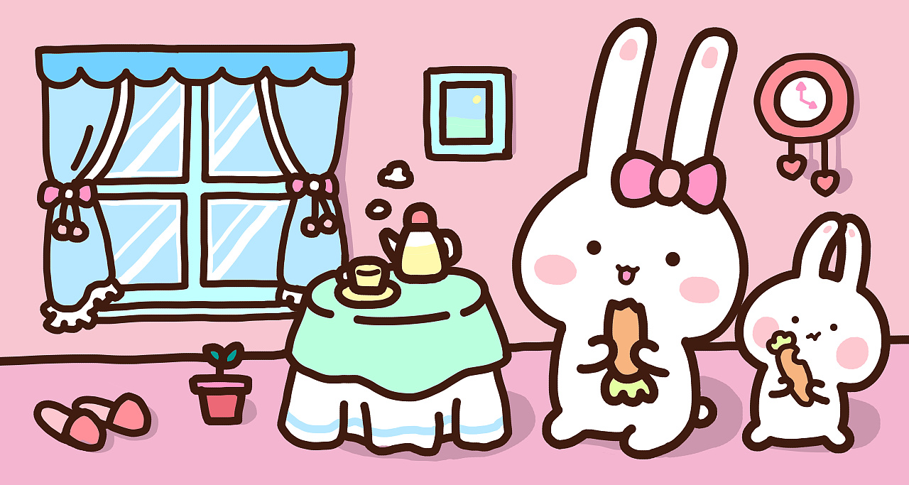 甜心兔微信动态表情