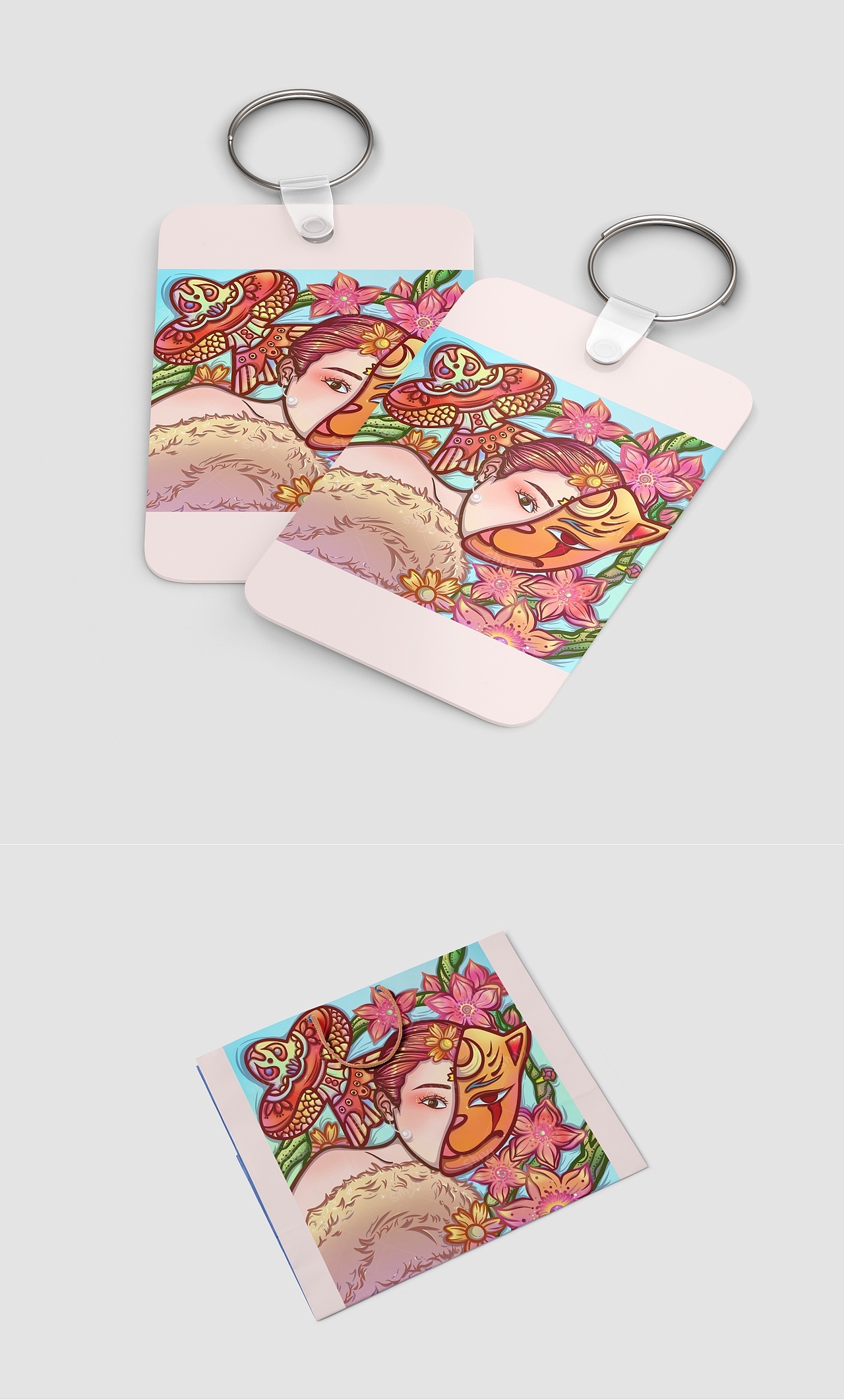 国潮个性包装狐狸面具