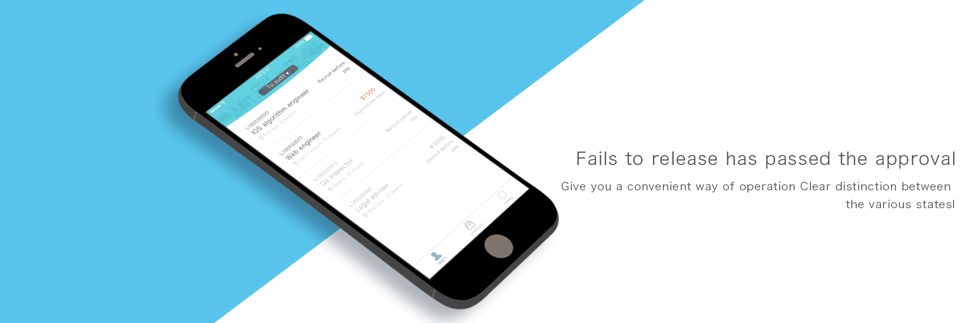 Recruitment APP（图ZNTEzNDM0MDA=） - APP界面 - 站酷设计师小僵原创素材 - 站酷ZCOOL