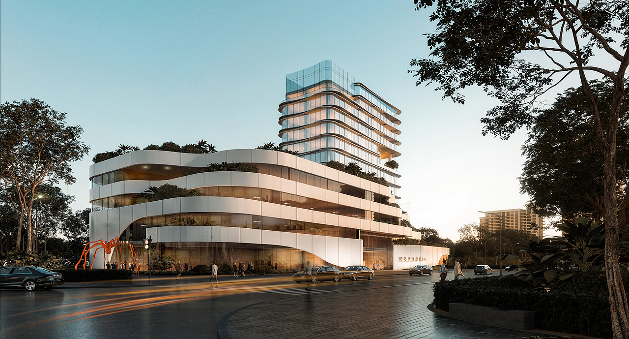 驷马桥办公楼建筑表现