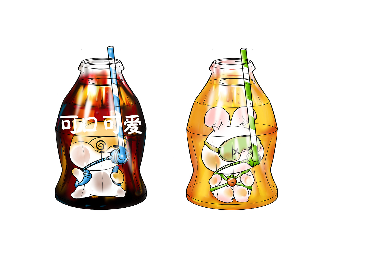 夏日特饮(动物可乐)