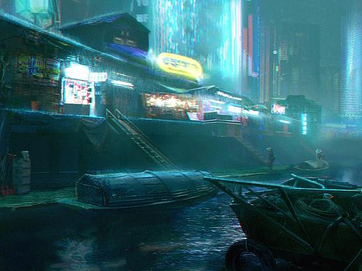 赛博夜市