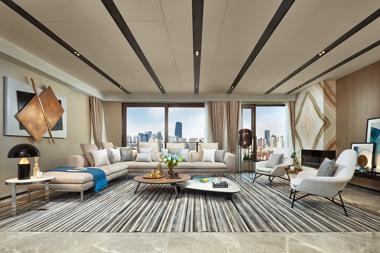 上海嘉天汇样板房-无敌城市景观