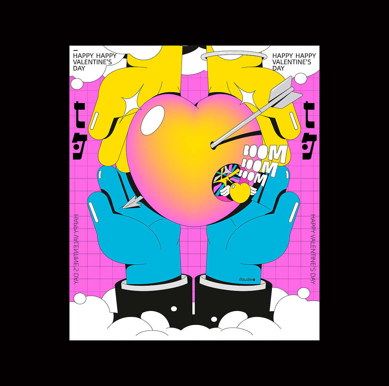 趣味字体插画海报设计/Fun Poster Design(图ZMjcyMjQzMTEy) - 宣传物料 - 站酷设计师Double多宝原创素材 - 站酷ZCOOL