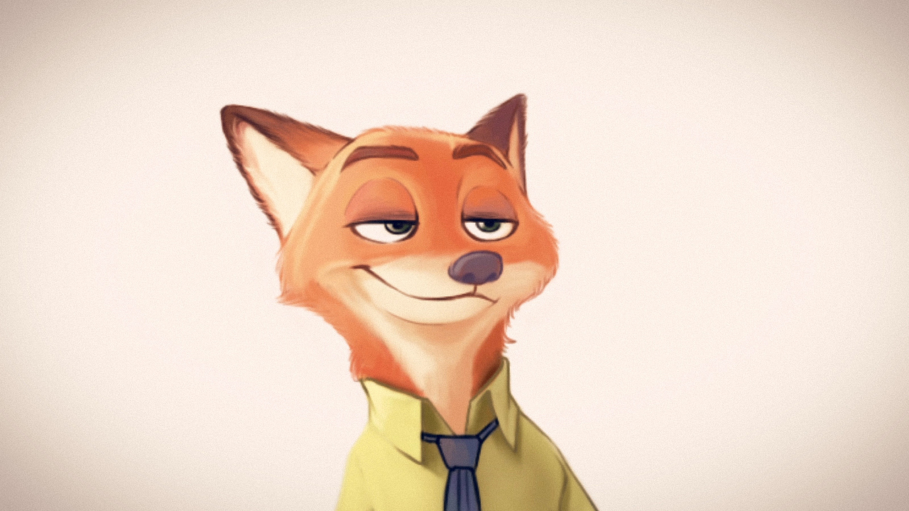 教你ps手绘疯狂动物城nickjudy