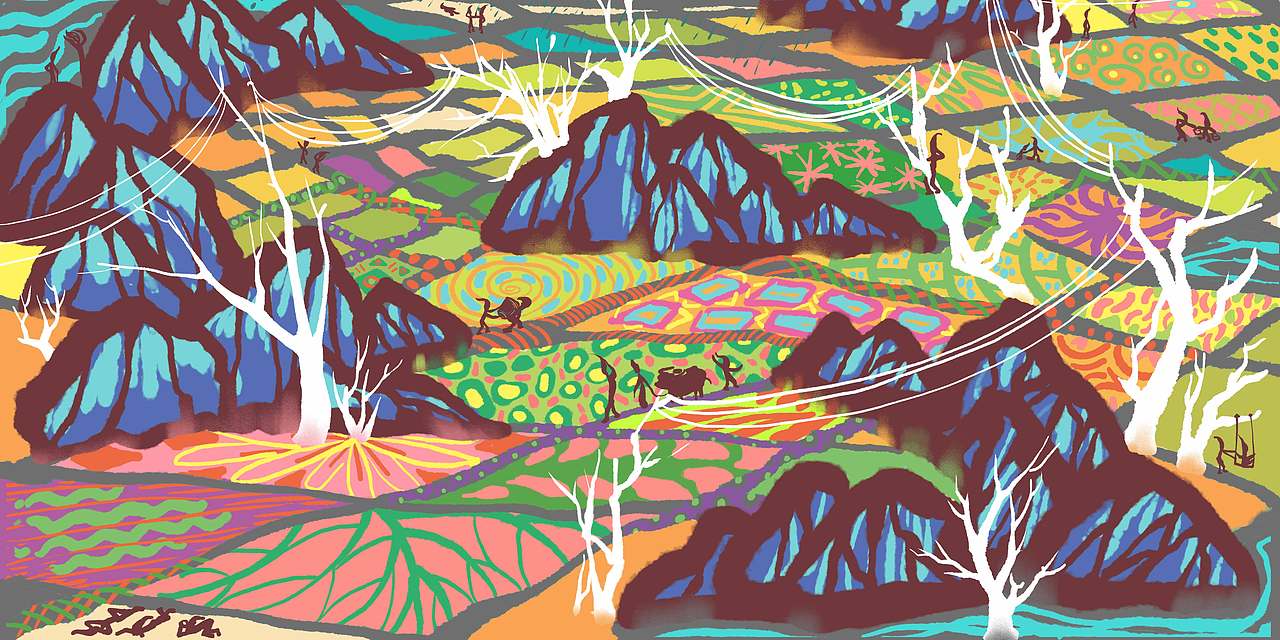 乐园（图ZMzUzMjEyMzI0） - 艺术插画 - 站酷设计师刘a呆原创素材 - 站酷ZCOOL