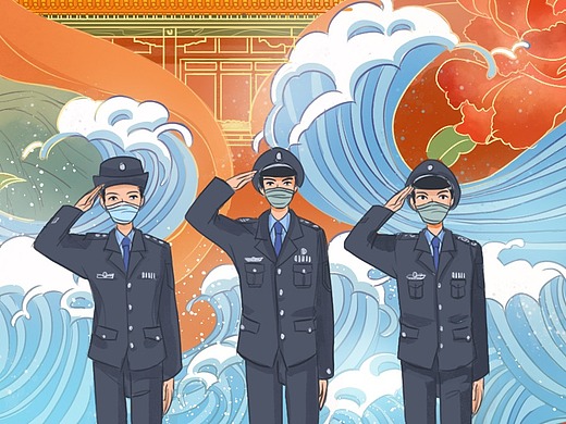插画创作 | 国家安全日插画