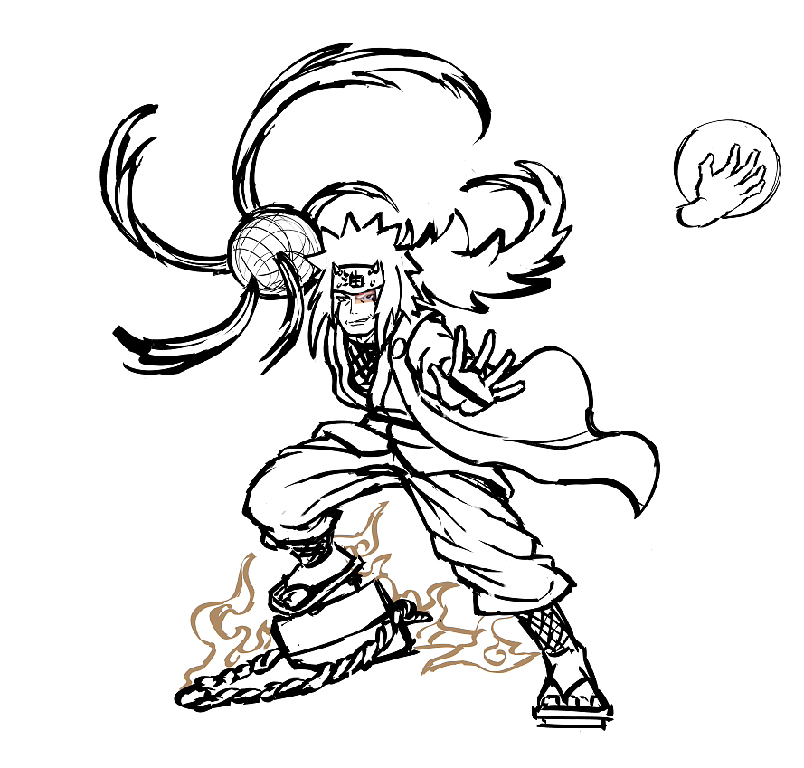 火影忍者手办 自来也