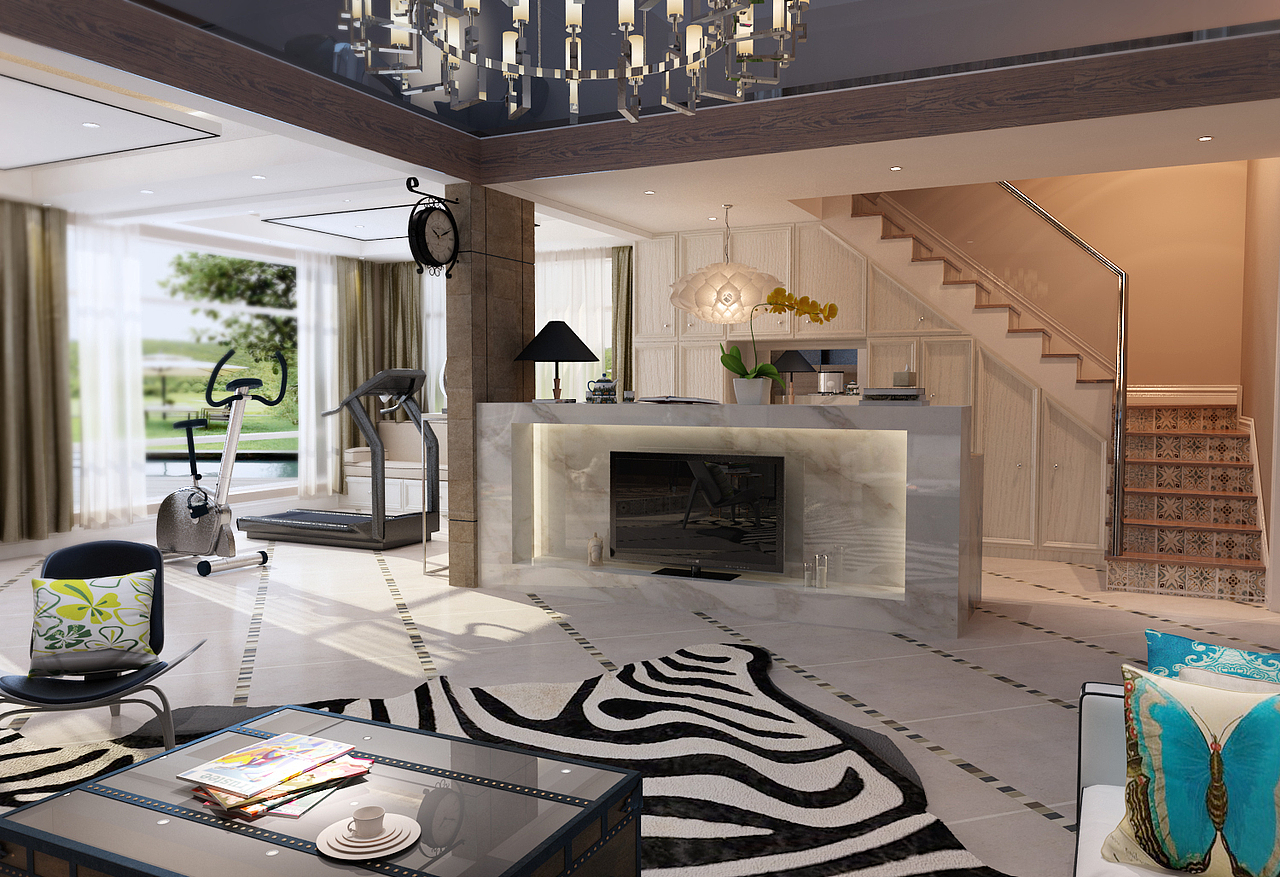 小洋房跃层（图ZNDA4MjgwOTY=） - 家装设计 - 站酷设计师李KEYI原创素材 - 站酷ZCOOL