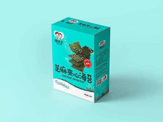 嘻味芝·芝麻夹心海苔品牌全案设计|Designer.魏小鱼