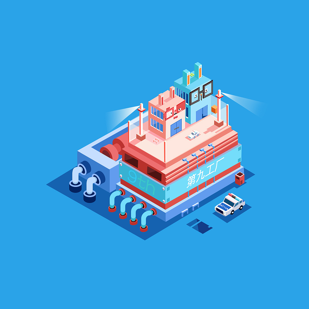 工厂|插画|创作习作|xbzg - 临摹作品 - 站酷 (zcool)