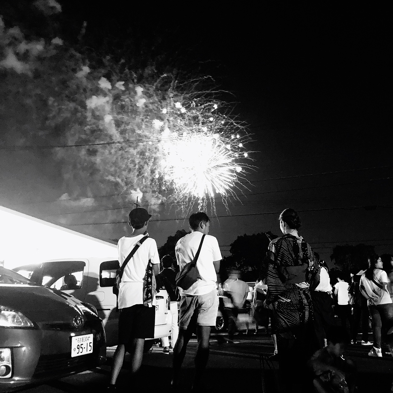 街拍夏日烟花大会