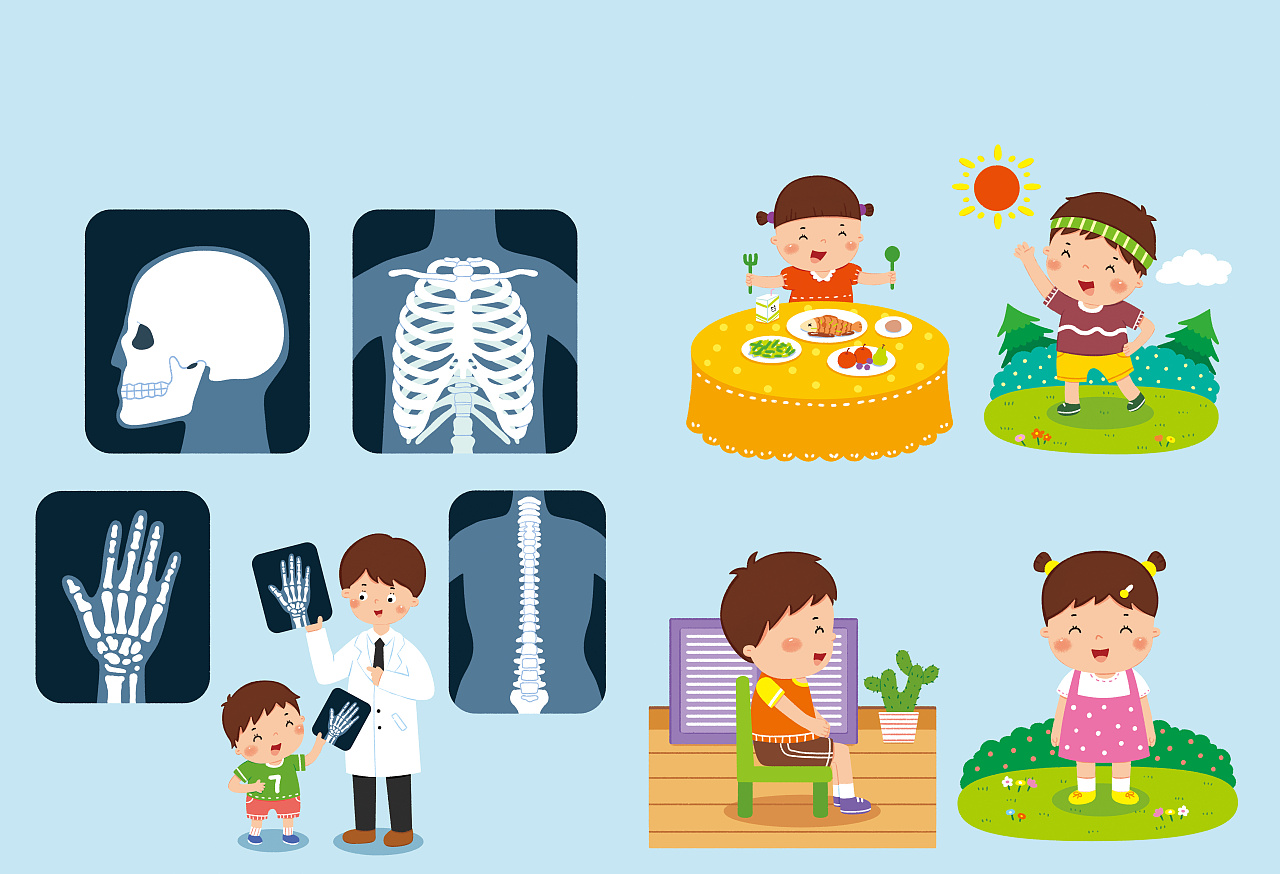 儿童插画~科学健康~!