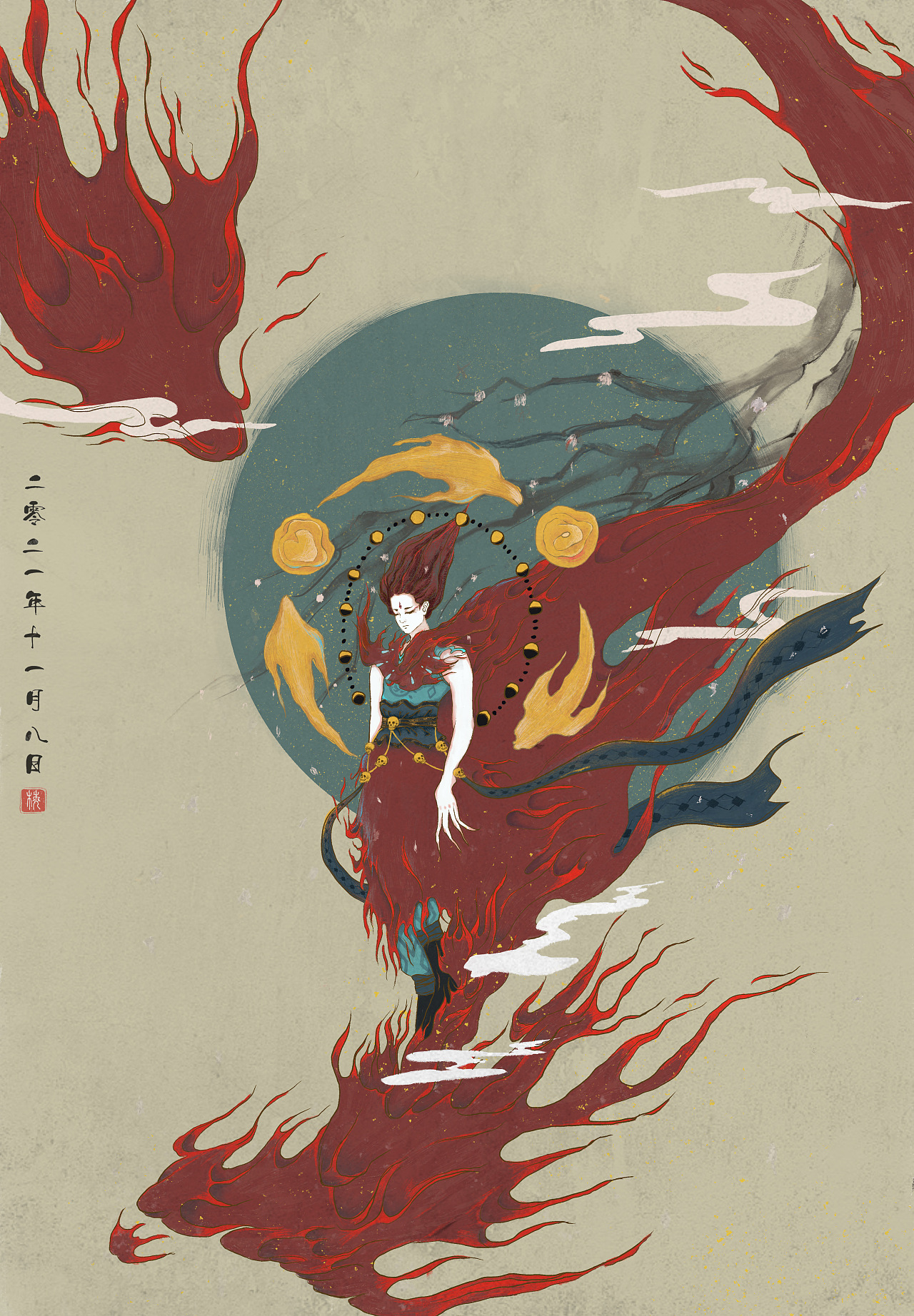 火神61朱鸟|插画|商业插画|疯罐子 - 原创作品 - 站酷 (zcool)