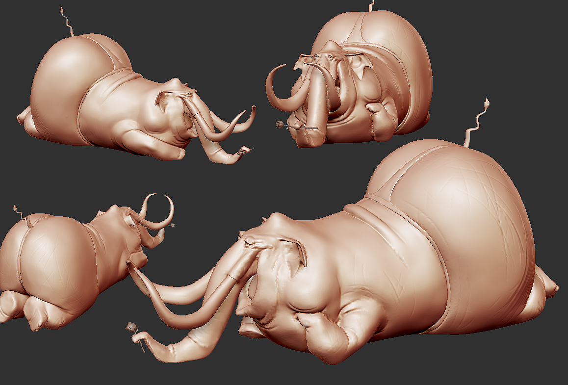 zbrush雕塑创作|三维|人物/生物|柳叶刀六爷 - 原创作品 - 站酷