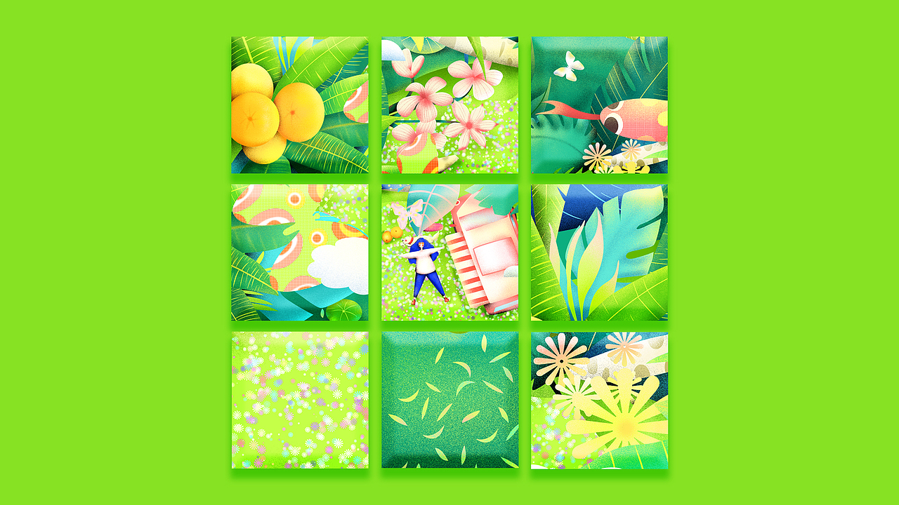 旅行的意义森林篇（图ZMjQ1MzA3OTU2） - 商业插画 - 站酷设计师Z毛一原创素材 - 站酷ZCOOL