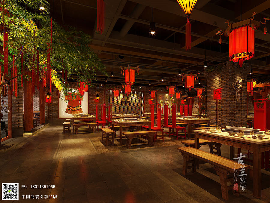 成都味道火锅店设计案例—【宽窄记忆火锅店】（图ZMTE2MzExMjI4） - 家装设计 - 站酷设计师成都火锅店设计i原创素材 - 站酷ZCOOL