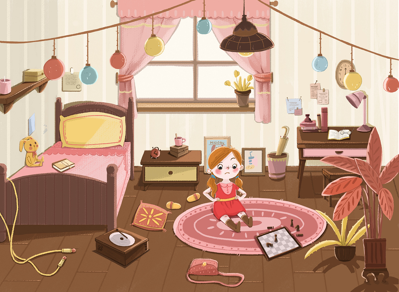 儿插室内|插画|儿童插画|z62684416 - 原创作品 - 站酷 (zcool)