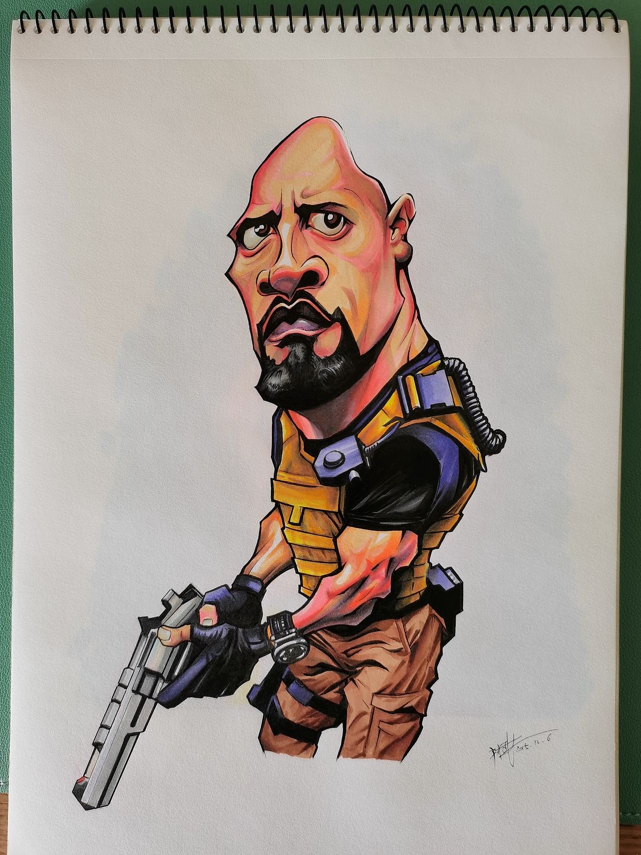 巨石强森史泰龙漫像